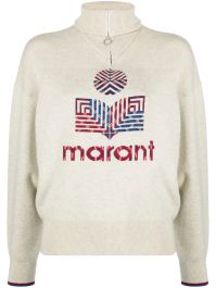 Marant Étoile trui met logo - beige