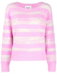 Marant Étoile trui met logo-intarsia - roze