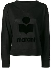Marant Étoile trui met logo - zwart