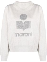 Marant Étoile trui met logoprint - beige
