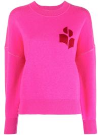 Marant Étoile trui met logoprint - roze