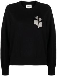 Marant Étoile trui met logoprint - zwart