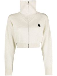 Marant Étoile vest met geborduurd logo - grijs