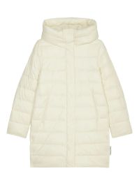 Marc o'polo gewatteerde jas met capuchon - beige