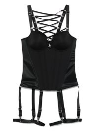 Marlies dekkers korset met veterdetail - zwart