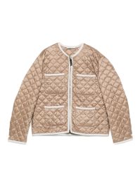 Max mara celeste gewatteerd jack met zak - bruin