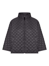 Max mara dolphin gewatteerd jack met hoge hals - zwart