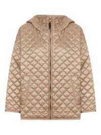 Max mara gewatteerd jack met capuchon - beige