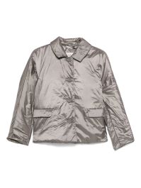 Max mara green gewatteerd jack met knopen - grijs