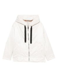 Max mara greenh gewatteerd jack met capuchon - beige
