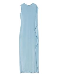 Max mara odessa maxi-jurk - blauw
