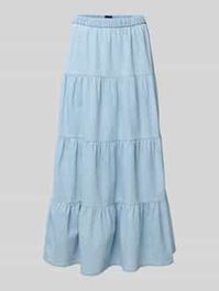 Maxi-jeansrok van katoenmix, model 'tula'