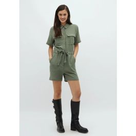 Mbym jumpsuit short carello - Groen