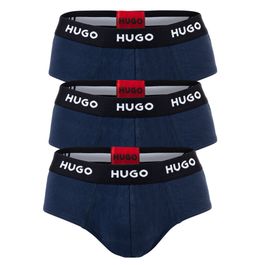 Men's hugo 3 pack of hip briefs in navy
