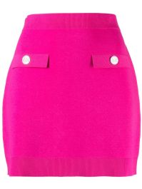 Michael michael kors mini-rok met logo reliëf - roze