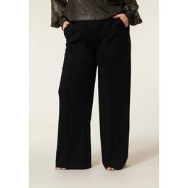 Miss etam plus wide leg pantalon zwart