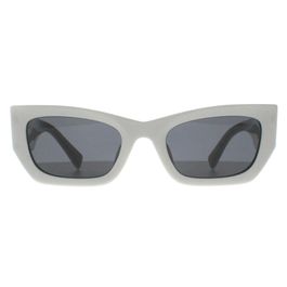Miu miu mu09ws 1425s0 wit donkergrijs zonnebril