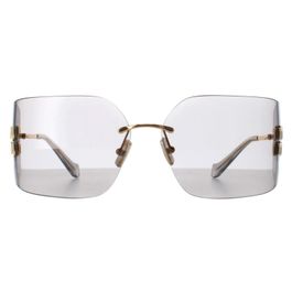 Miu miu mu54ys 5ak30b gouden lichtgrijze zonnebril