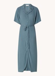 Modström dafnemd maxi blousejurk met strikceintuur