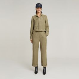 Groene Modular army jumpsuit - groen - dames