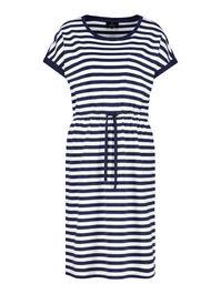 Monari jurk navy / wit