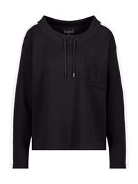 Monari sweatshirt zwart / wit