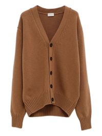 Moncler buttoned v-neck cardigan - bruin