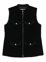 Moncler gilet met meerdere zakken en rits - blauw