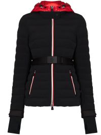 Moncler grenoble gewatteerd ski-jack - zwart