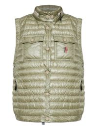 Moncler grenoble gumiane gilet - groen