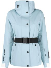 Moncler grenoble ski-jack met ceintuur - blauw
