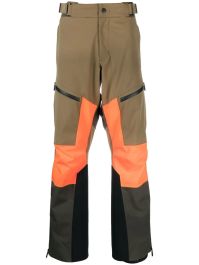 Moncler grenoble skibroek met colourblocking - groen