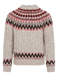 Moncler grenoble trui met patroon - beige