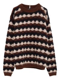 Moncler grenoble trui met textuur - bruin