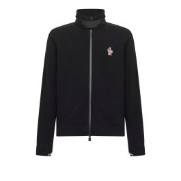 Moncler, heren, sweatshirts & hoodies, zwart, maat: xl fleece,
