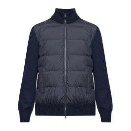 Moncler, heren, truien, blauw, maat: xl wol,
