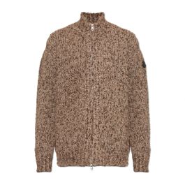Moncler, heren, truien, bruin, maat: s wol,