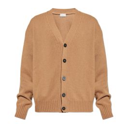 Moncler, heren, truien, bruin, maat: xl wol,