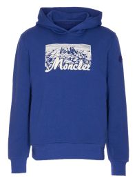 Moncler hoodie met borduurwerk - blauw