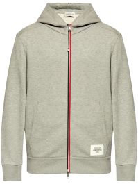 Moncler hoodie met contrasterende afwerking - grijs