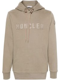 Moncler hoodie met logopatch - grijs