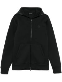 Moncler hoodie met rits - zwart