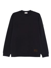Moncler sweater met logopatch - blauw