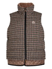 Moncler touvet gilet - bruin