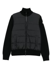 Moncler vest met vlakken - zwart