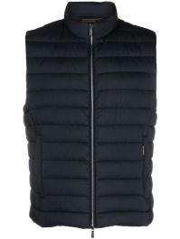 Moorer bodywarmer met rits - blauw