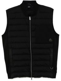 Moose knuckles bodywarmer met logopatch - zwart