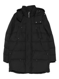 Moose knuckles jas met capuchon - zwart