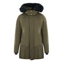 Moose knuckles stage lake groene parka donsjack met zwarte rand