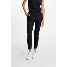 Morgan cropped low waist slim fit pantalon marine - Blauw